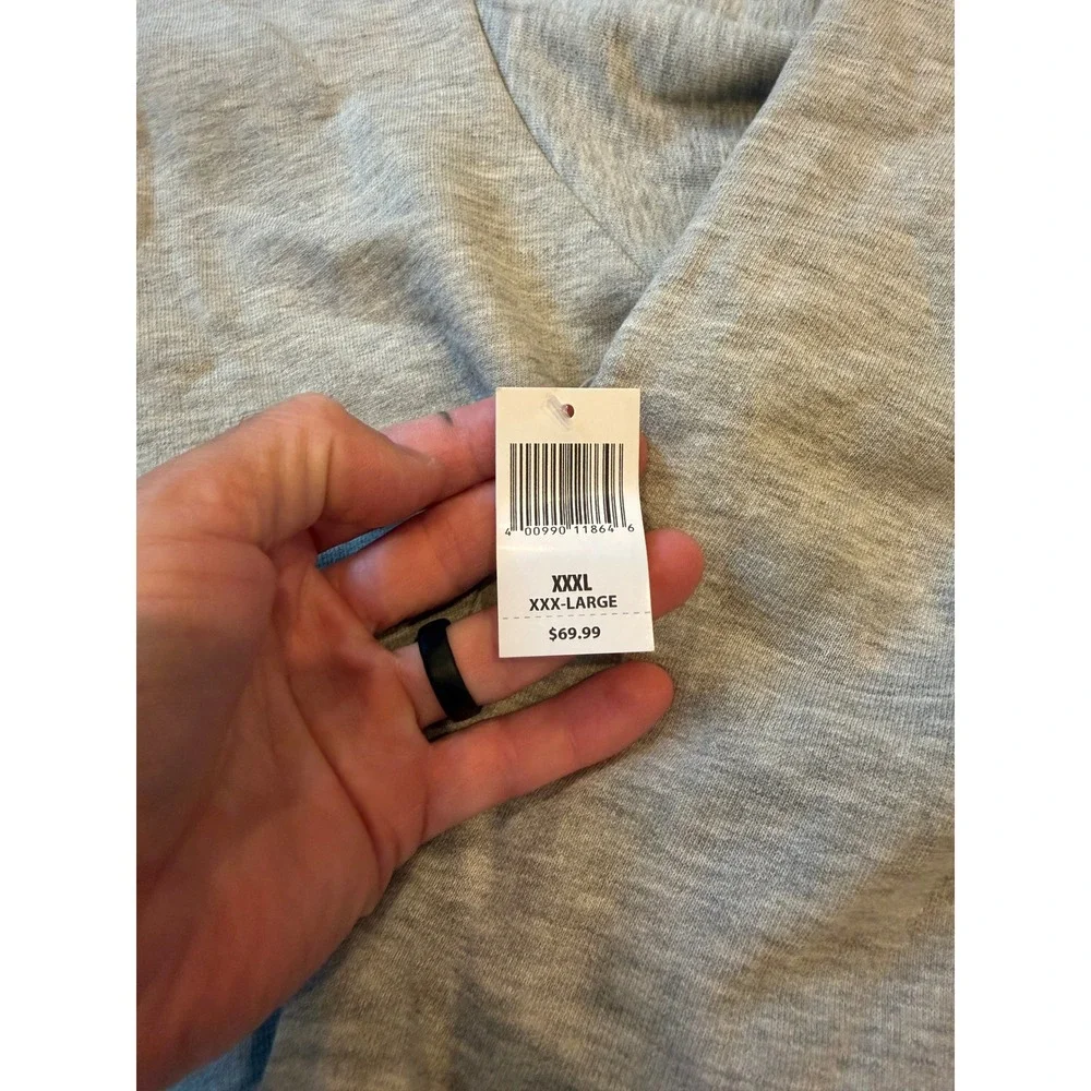 Disney Parks Mickey Mouse Peace Sign Hoodie Gray 3XL NWT